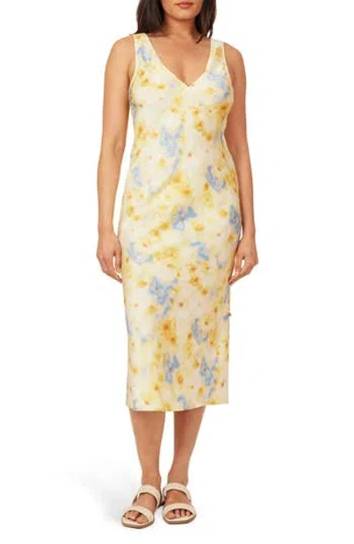 Scotch & Soda Sleeveless Bias Satin Midi Dress