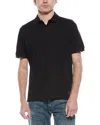 Scotch & Soda Slub Polo Shirt In Black