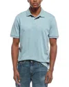 Scotch & Soda Slub Polo Shirt In Blue