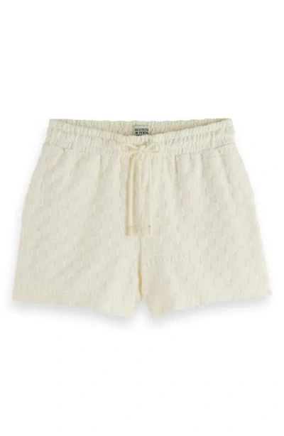 Scotch & Soda Terry Cloth Shorts In Soft Ice