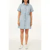 Scotch & Soda The Easy Stripe Short Sleeve Denim Shirtdress
