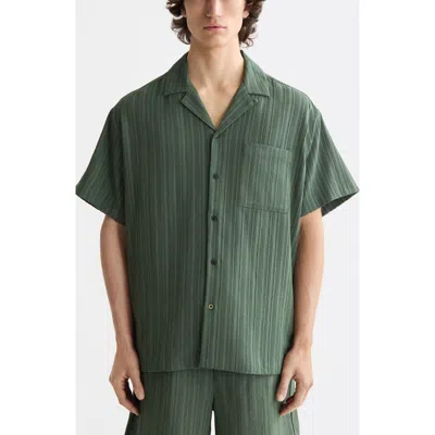 SCOTCH & SODA SCOTCH & SODA TONAL STRIPE CAMP SHIRT