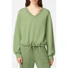 Scotch & Soda V-neck Modal Sweatshirt In Pistachio