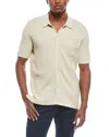 Scotch & Soda Waffle Knit Shirt In Beige
