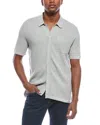 Scotch & Soda Waffle Knit Shirt In Grey