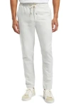 Scotch & Soda Warren Straight Leg Cotton & Linen Pants<br /> In Heron Grey