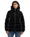 Scotch & Soda Schyler Boxy Water Repellent Puffer Jacket In Black