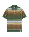 Scotch & Soda Short Sleeve Polo Sweater In Sage