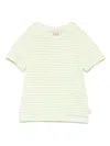 Scotch & Soda Striped T-shirt In Green