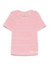 Scotch & Soda Striped T-shirt In Pink