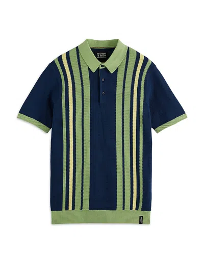 SCOTCH & SODA STRUCTURED POLO SWEATER