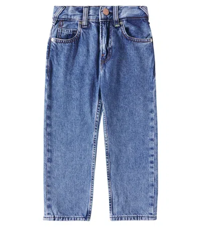 Scotch & Soda Kids' The Pitch Wide-leg Jeans In Medium Blue