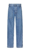 Scotch & Soda The Verve Straight Workwear Jeans In Lakehouse Blue