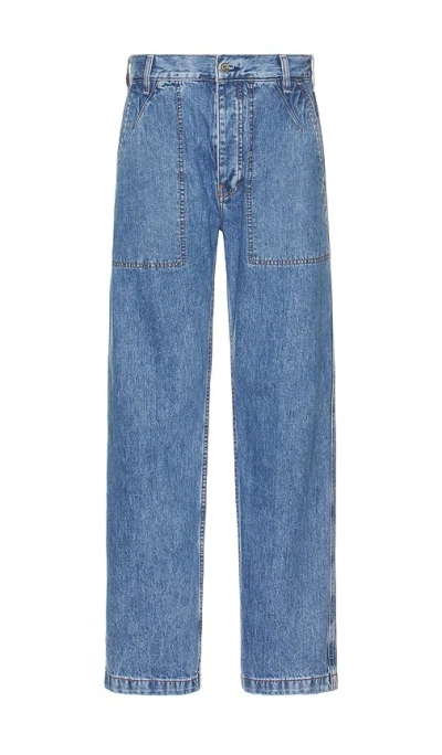 Scotch & Soda The Verve Straight Workwear Jeans In Lakehouse Blue