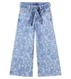 Scotch & Soda The Wave Floral Belted Jeans In Blue