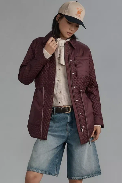 Scotch & Soda Thyrni Quilted Jacket In Purple