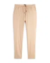 Scotch & Soda Warren Twill Joggers In Soft Camel