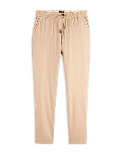 Scotch & Soda Warren Twill Joggers In Soft Camel
