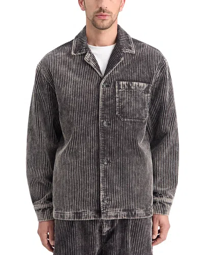 Scotch & Soda Washed Corduroy Jacket In Black