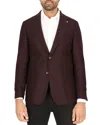 Scotch & Soda Wool Sportcoat In Wine