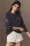 Scoth & Soda Embroidered Sweatshirt In Gray