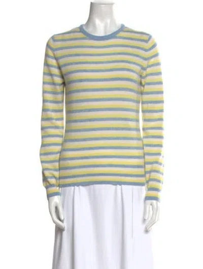 Pre-owned Scott & Scott Cashmere Striped Sweater In Multi