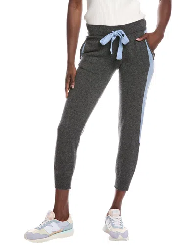 Scott & Scott London Angelina Cashmere Jogger In Gray