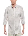 Scott Barber Coastal Plaid Linen-blend Sport Shirt In Pattern