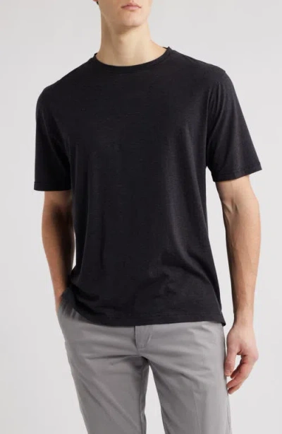 Scott Barber Cotton Blend T-shirt In Black Heather