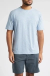 Scott Barber Cotton Blend T-shirt In Blue