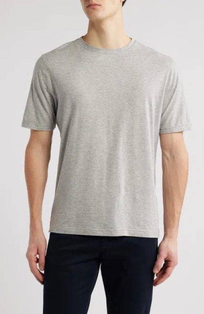 Scott Barber Cotton Blend T-shirt In Grey Heather