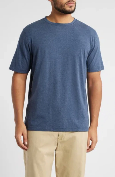 Scott Barber Cotton Blend T-shirt In Navy Heather