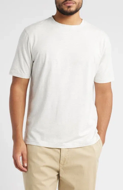 Scott Barber Cotton Blend T-shirt In White Heather