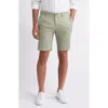 Scott Barber Microsanded Cotton Stretch Twill Shorts In Sage
