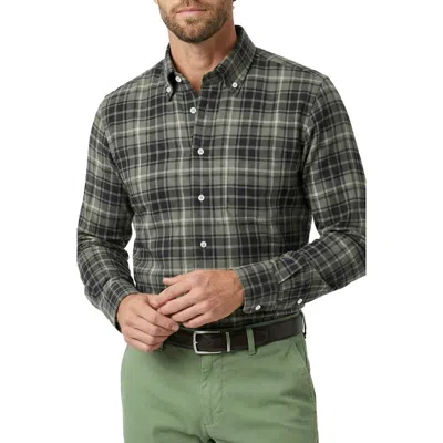 Scott Barber Heritage Regular Fit Plaid Flannel Button-down Shirt In Duffel