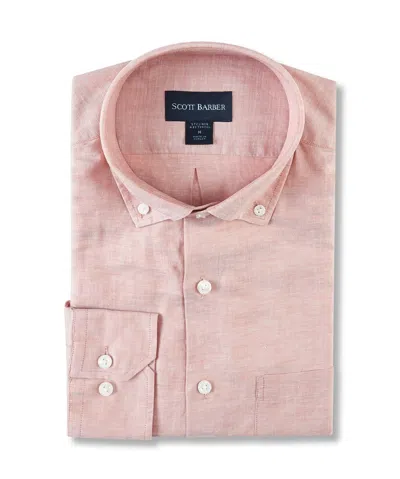 SCOTT BARBER LINEN/TENCEL SOLID TWILL, SPRICE