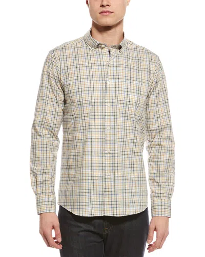 Scott Barber Mélange Plaid Shirt In Multi