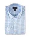 Scott Barber Men's Cotton Check Shirt In Sky In Blue