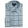 Scott Barber Men's Exploded Tattersall Flannel Shirt In Sky Heather In Multi