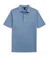 Scott Barber Men's Linen Melange Polo Shirt In Sky In Blue