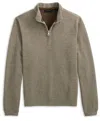 Scott Barber Men's Stretch Fleece Pullover Top In Fossil In Gray