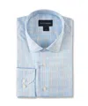 Scott Barber Men's Tattersall Shirt In Sky In Blue