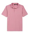 Scott Barber Micro Stripe Performance Polo, Nantucket Red In Multi