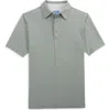 Scott Barber Micro Stripe Polo In Green