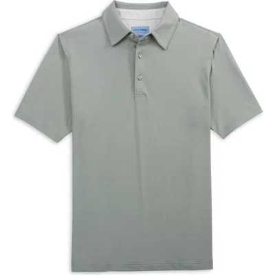 Scott Barber Micro Stripe Polo In Green
