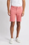 Scott Barber Microsanded Cotton Stretch Twill Shorts In Red