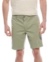 Scott Barber Stretch Linen-blend Short In Green