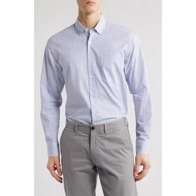 Scott Barber Multicolor Check Cotton Jacquard Button-down Shirt In Pink