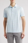 Scott Barber Prep Stripe Polo In Sky