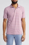 SCOTT BARBER PREP STRIPE TECHNICAL JERSEY POLO